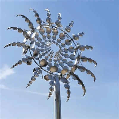Sculptură de vânt cinetic din oțel inoxidabil